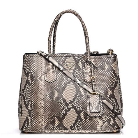 bag prada python|large prada double tote.